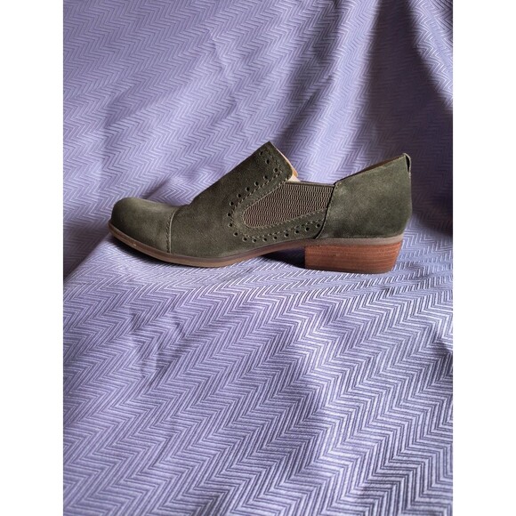 Korks by Kork Gertrude Green Suede Slip-On Shoes - Women’s Size 10M - Picture 4 of 10